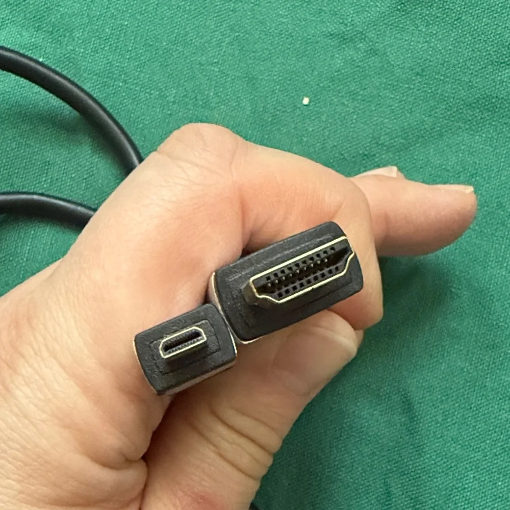 Onn HDMI Cable Black and Silver